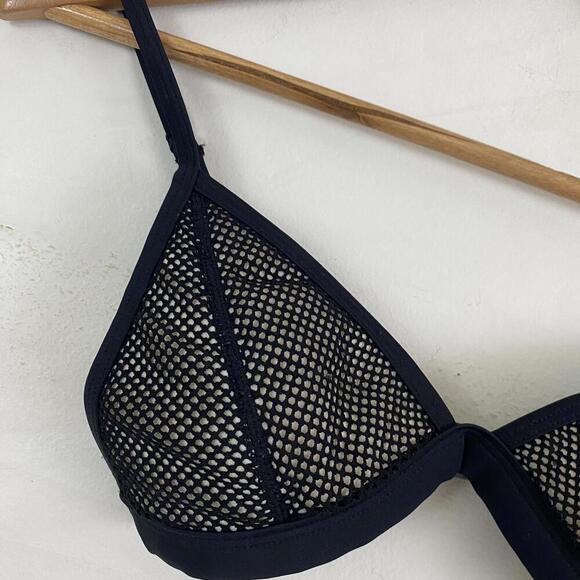 TRIANGL black mesh bikini bottoms sz S - Picture 3 of 4